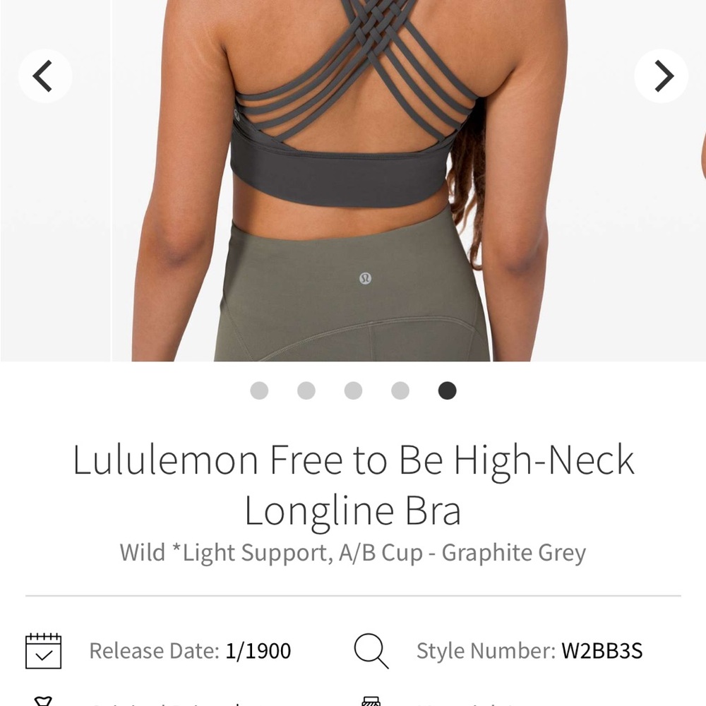 lululemon Free to Be Longline Bra NWT